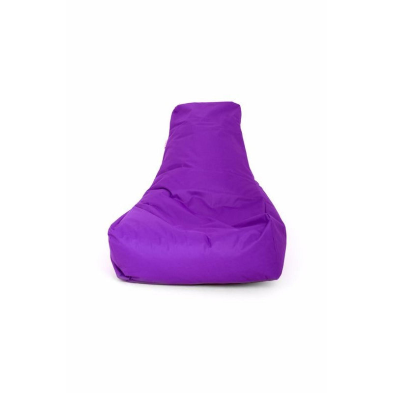 Fauteuil à billes mauve confortable de 29,5 po x 21,7 po x 31,5 po | 100% polyester et tissu imperméable, housse zippée amovible | Rempli de mousse de styromousse recyclée pour une détente ultime, idéal pour le salon et la salle de jeux