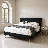  Queen Size Platform Bed Frame With Upholstered Teddy Velvet Headboard, Sturdy Wood Slats Support & Center Leg.requires A Mattress To Be Used.-1340836933-1340836935