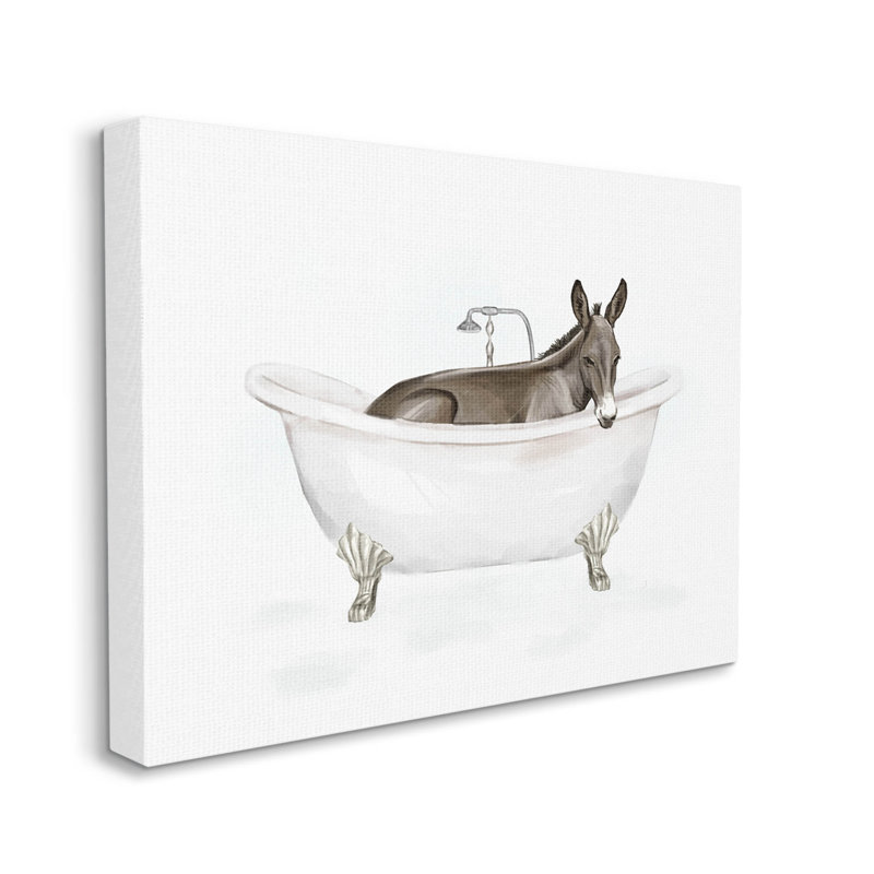 «Donkey Bathroom Tub Animal» par Ziwei Li, L 48 po x H 36 po