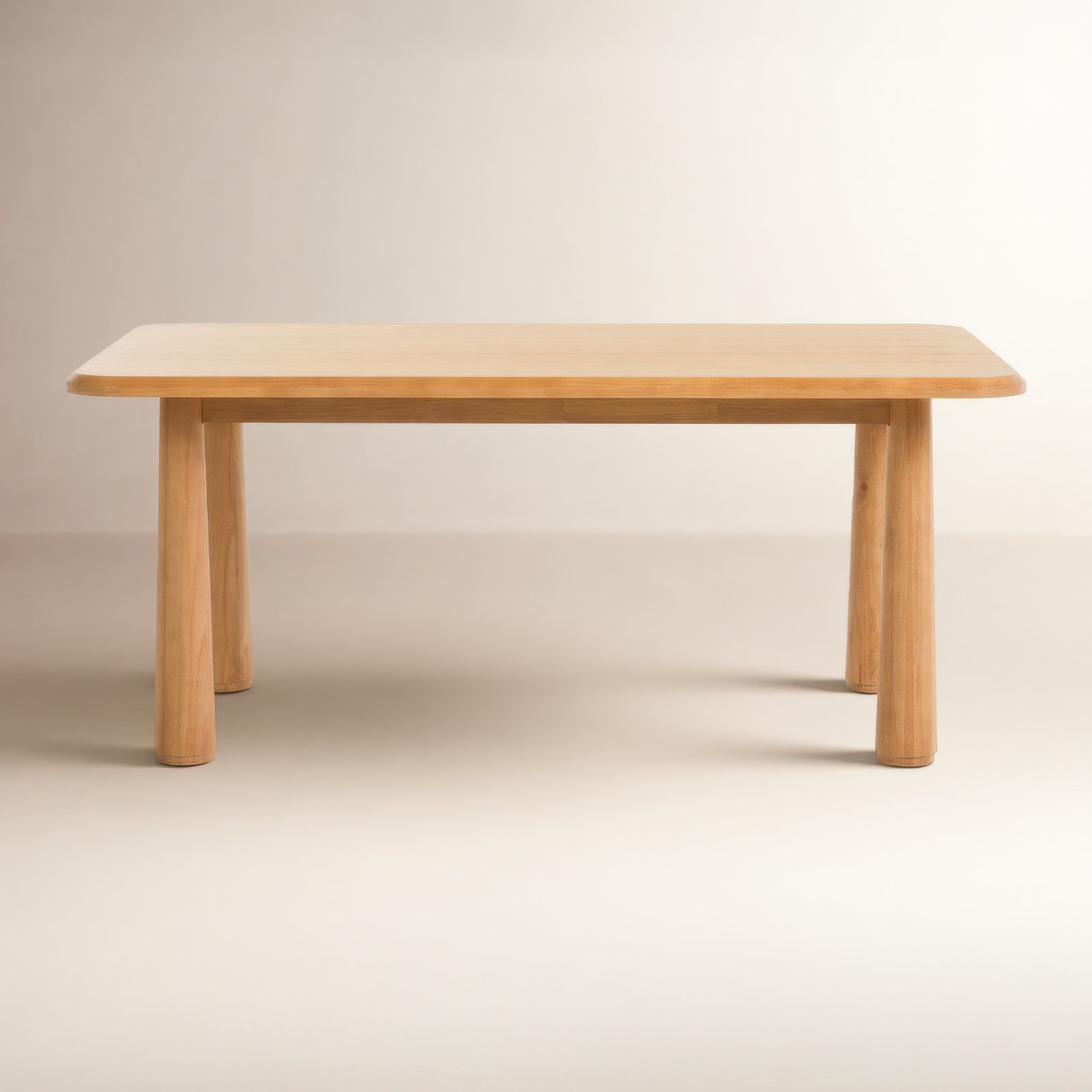 Meridian 43'' Dining Table, Natural Brown, 30" H x 39.4" W x 87" L 