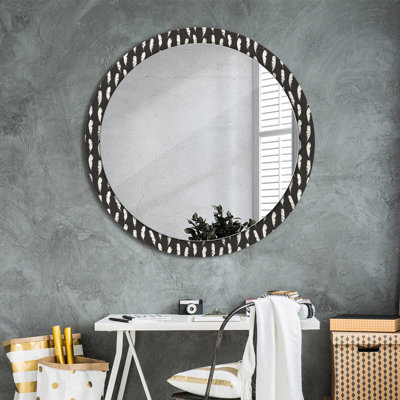Huldar Glass Flat Wall Mirror