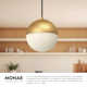 Monae Single Light Glass Dimmable LED Pendant