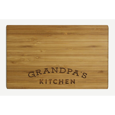 Koyal Wholesale "Grandpa's Kitchen" Wood Cutting Board