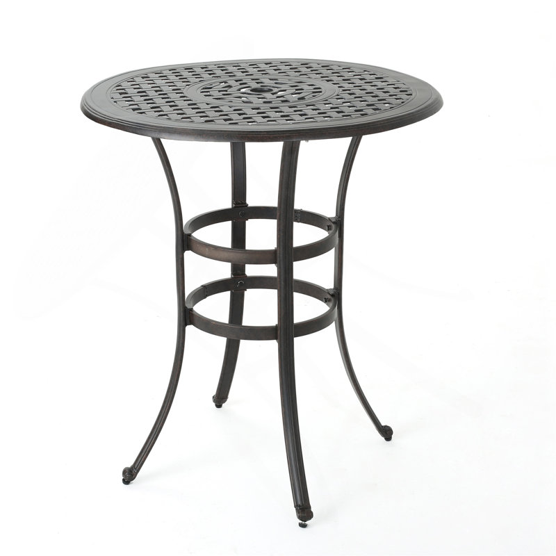 Table de bar en fonte d'aluminium