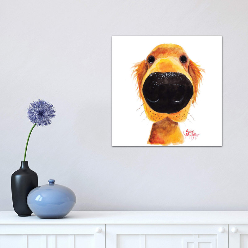 Roy The Retriever 1 Piece Wrapped Canvas Wall Art, 30.48 cm H x 30.48 cm W