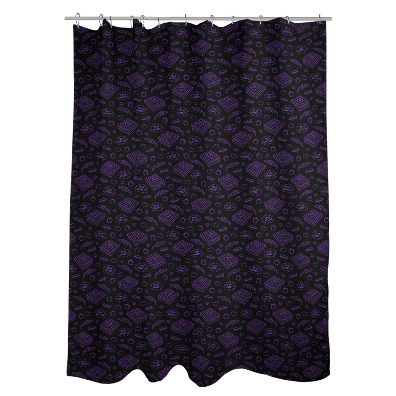 Katelyn Elizabeth Shower Curtain with Liner Included, Purple