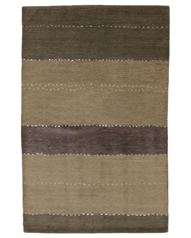 Tapeats Wool Striped Area Rug in Purple/Taupe, Rectangle 9' x 12'