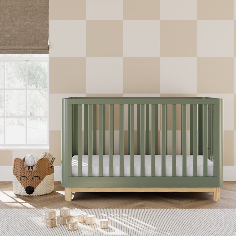 Lit de bébé convertible standard 3-en-1 Santos, Olive