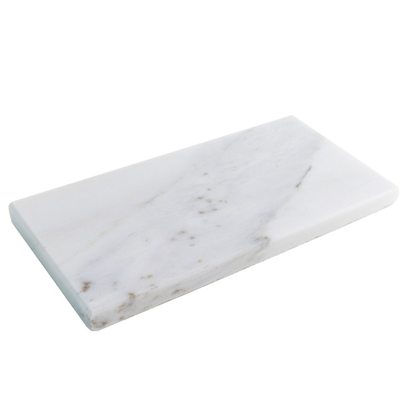 3" x 6" Marble Look Subway Wall & Floor Tile, White