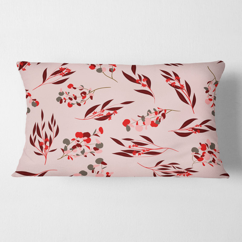 Coussin lombaire brillant eucalyptus pattern ii