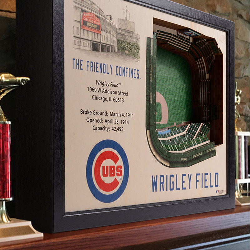 MLB 25-Layer StadiumViews 3D Wall Art, Chicago Cubs
