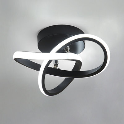 Modern LED Ceiling Light, 20W Modern Spiral Design LED Lamp