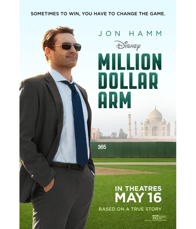 Million Dollar Arm, 18" H x 12" W