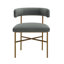 Fauteuil d'appoint en velours-164394747