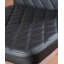 Lenworth Chrome and Glass Rectangular Dining Table Set with 6 Quilted Faux Leather Chairs-1815513805