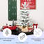 Arbre de Noël de table floqué de 50 cm, base de ciment en toile de jute enneigée pleine grandeur à 85 pointes, arbre festif pour la saison hivernale avec des pointes denses, décor de petit espace réaliste