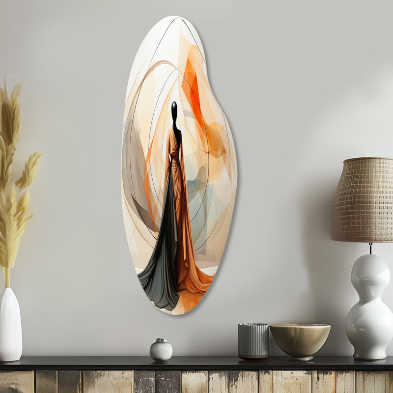 Art mural en métal asymétrique Royston, H 38 po x l 15 po