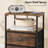 Side Table With Charging Station, Bedside Table With 2 USB Ports And Outlet, End Table With 2 Fabric Drawers, Sofa Side Table, Nightstand For Small Spaces
