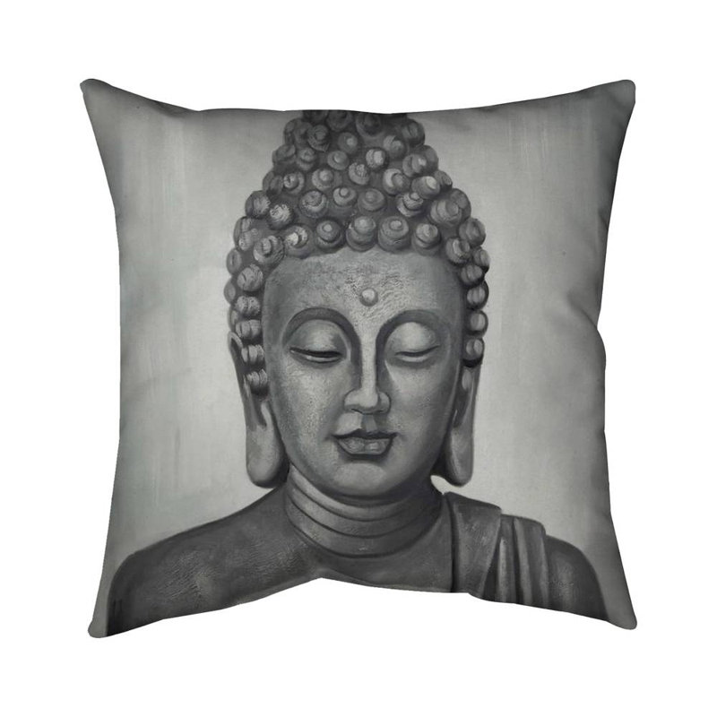 Spiritual buddha - 26"x26" Throw pillow - Poly twill - Print on demand, 26" x 26", Polyester/Polyfill