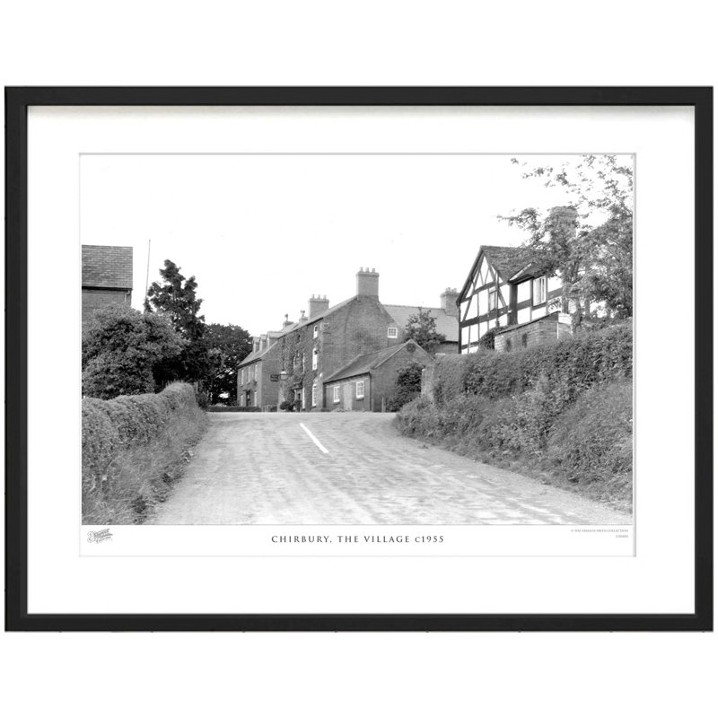 Chirbury, The Village C1955 by Francis Frith - Single Picture Frame Print, 60cm H x 80cm W x 2.3cm D