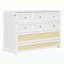 Grand lit escamotable blanc avec grands tiroirs de rangement et lit mural peu encombrant