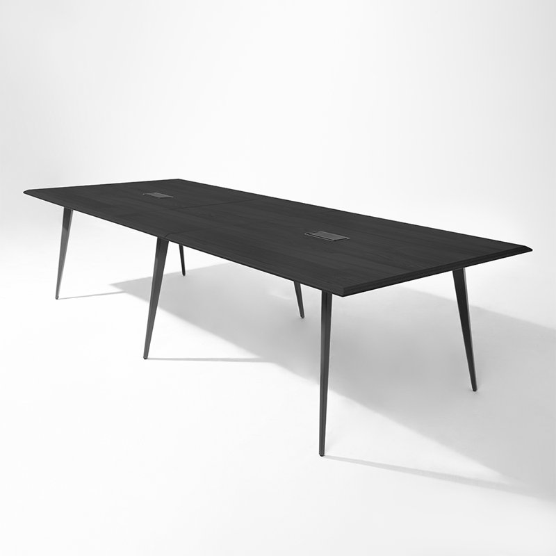Table de conférence rectangulaire Bexley, Noir, H 29,53 po x L 118,11 po x l 47,24 po