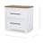 Franklin 30" Wide Two Tone Farmhouse Night Stand with 2 Drawers and USB Outlets