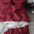 Bedsure King Pintuck Bed-in-a-Bag- Dark Red Pinch Pleat Comforter with Sheets, Pillowcases & Shams-114250870-103425112