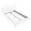 Grand lit plateforme en tissu bouclé de style crème grand, cadre rembourré doux avec des pieds en bois massif, aucun sommier nécessaire-1105139692