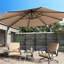 Paravent métallique autoportant de 183 cm (H) x 117 cm (L), décoratif pour patio, terrasse, balcon, jardin, cour, avec base stable, résistant aux intempéries, installation facile, finition antirouille