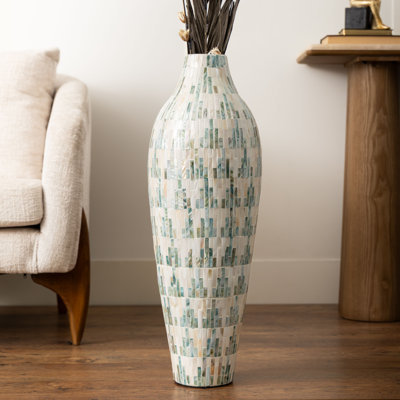 Vase de plancher en faïence faite à la main Basnett