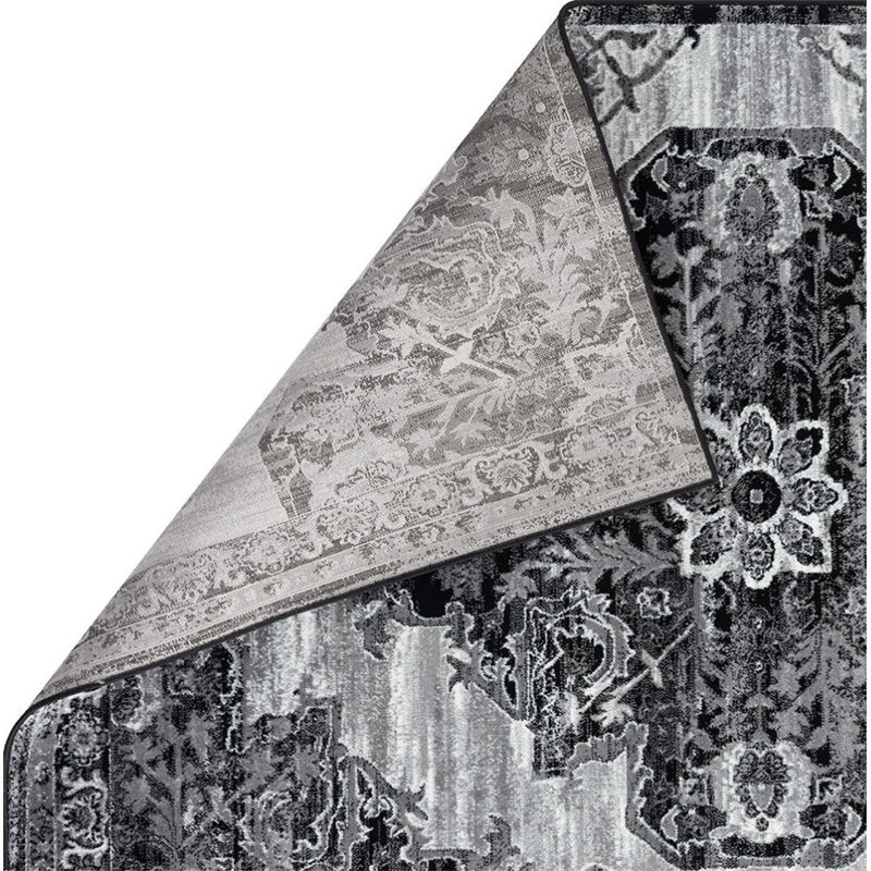 Tapis oriental gris Rudus, Rectangle 5 pi x 7 pi