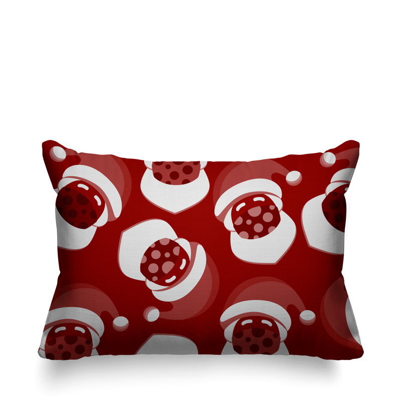 Coussin intérieur / extérieur Santa Claus, Rouge