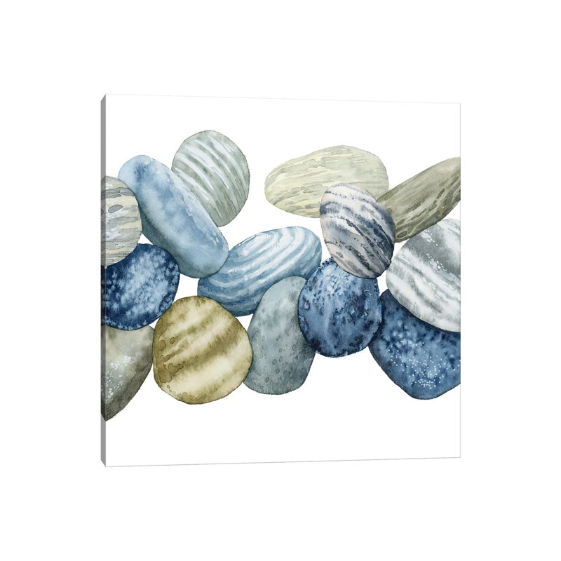 Found Pebbles II by Grace Popp - Wrapped Canvas Painting, 93.98 cm H x 93.98 cm W x 3.175 cm D