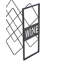 8 Bottle Open Shelving Wine Bottle Rack Black
