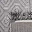 Tapis tissé à la main et motif géométrique blanc 8 x 10 - sans teinture, idéal pour un usage quotidien intérieur / extérieur