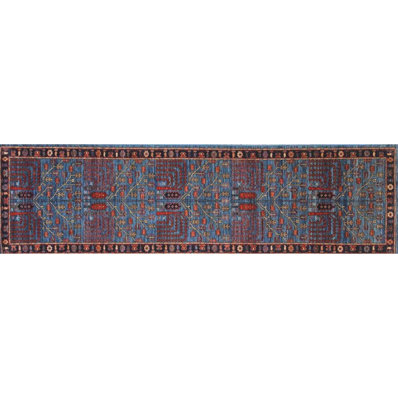 Transitional One-of-a-Kind Runner 2'8" X 9'9" Hand Knotted Area Rug