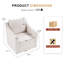 Fauteuil d'appoint pivotant 30,3 po-1468947191