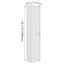 Armoire murale simple en lin Karavites de 12 po avec 2 portes à fermeture douce-1054803765