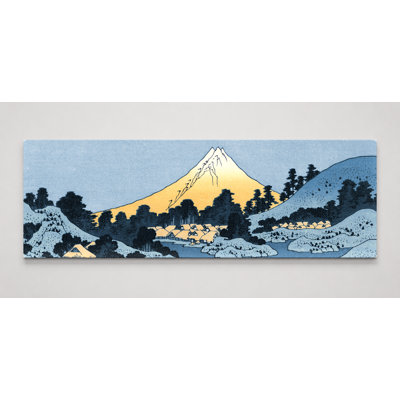 The Lake of Suwa in Shinano Province (c. 1830–1832) — Panoramic Canvas Wall Art