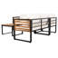 Ensemble de canapé de patio en L 4 pièces avec tables basses-461309040