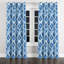 Rideaux de fenêtre Coastal - Rideau à œillets ikat bleu plage - 1 panneau-1173801125-1173801126