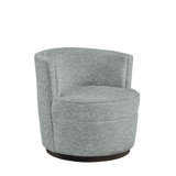 Devlan 31" Wide Linen Swivel Barrel Chair