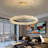 Modern Dimmable Led Crystal Ring Chandelier-687634341