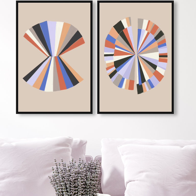 Minimally Perfect Set Set by Oliver Gal, 17"H x 25"W, Black Floater Frame