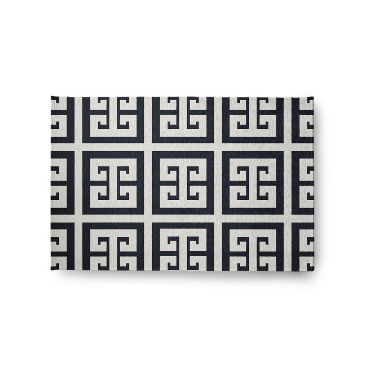 Tapis noir / blanc Subline