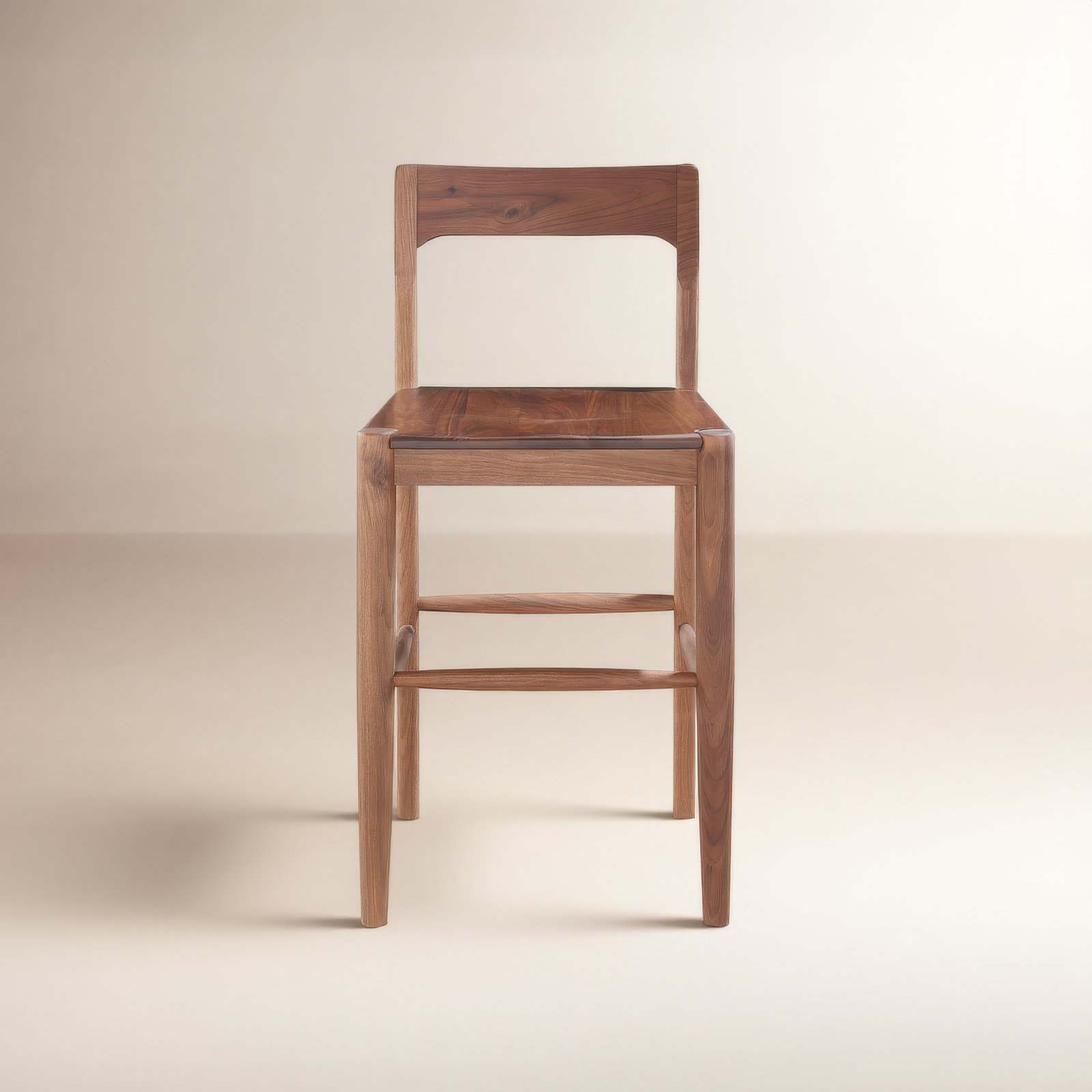Krieger Bar Stool, Brown, Counter Stool (26" Seat Height)