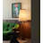 Cone Wood Base Fabric Shade Floor Light Fixture