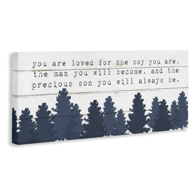 Décoration murale Yelton You Are Lived for the Precious Son You Are Forest Kids, H 13 po x l 30 po
