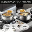 Stainless Steel Deep Fryer Pot With Oil Draining Rack And Thermometer